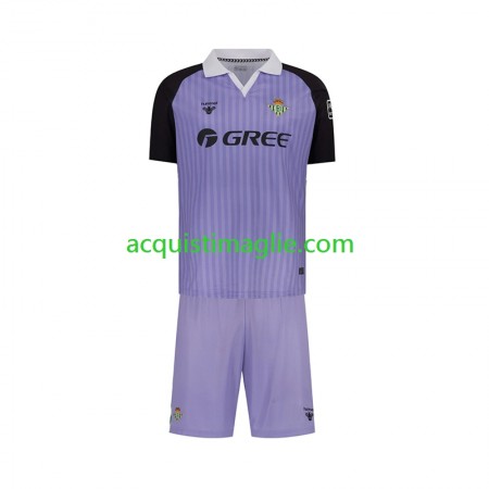 Divisa di Calcio Real Betis Portiere Retro Bambino Prima 2025/2026